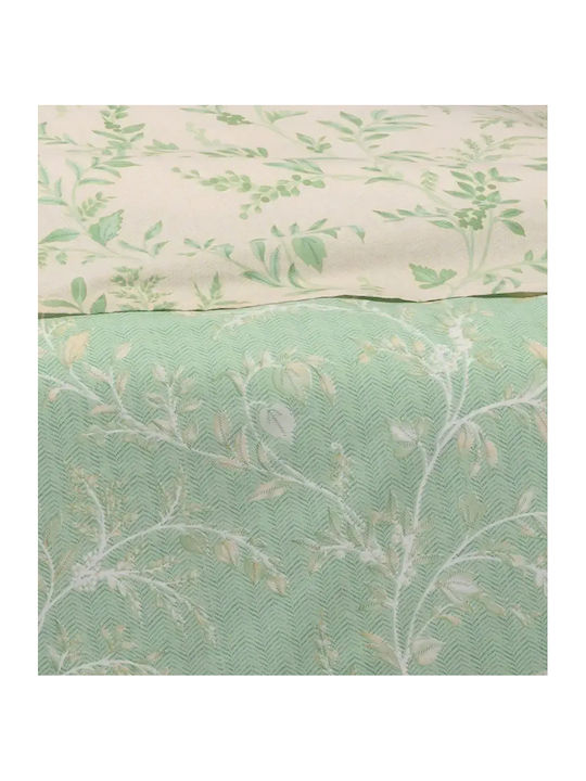 Melinen Sienna Super-Double Bed Sheets Set With Rubber Hugger 160x200+32cm 4 Pieces