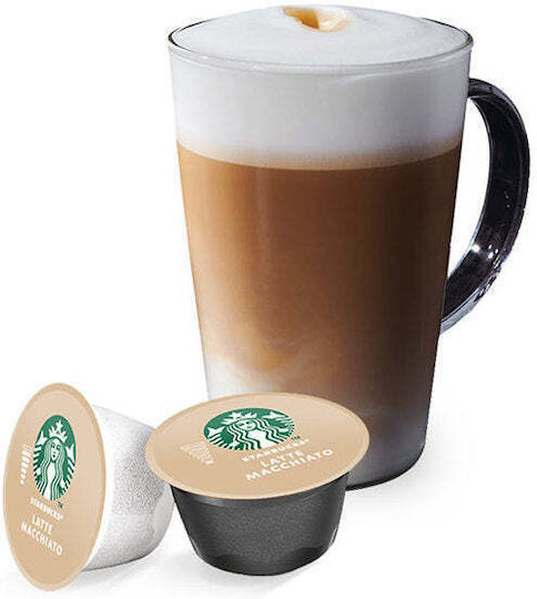 Starbucks Kaffee- und Getränkekapseln Espresso Latte Macchiato Kompatibilität mit Dolce Gusto Maschine 12 Stück