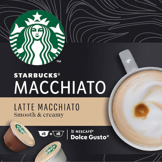 Starbucks Kaffee- und Getränkekapseln Espresso Latte Macchiato Kompatibilität mit Dolce Gusto Maschine 12 Stück