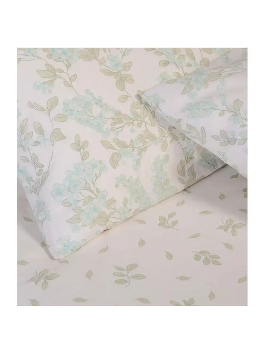 Melinen Rea Set Cearceafuri de Pat Duble cu Elastic 150x200+32cm 4 Bucăți