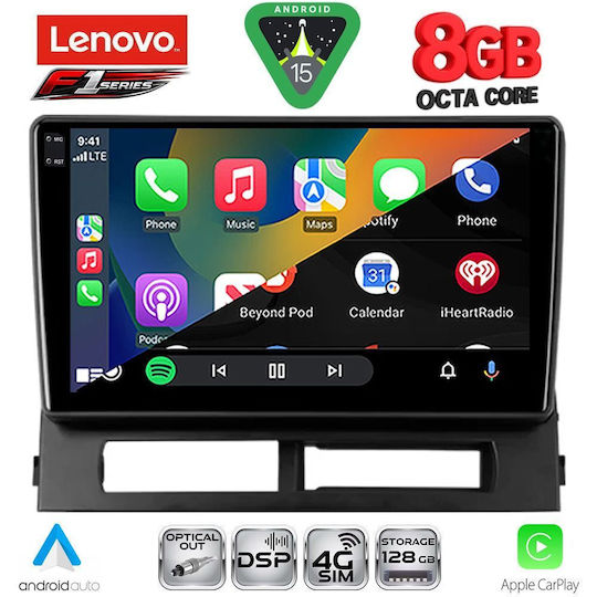 Lenovo Ηχοσύστημα Αυτοκινήτου για Toyota Prius 2003-2009 (Bluetooth/USB/WiFi/GPS/Apple-Carplay/Android-Auto) με Οθόνη Αφής 9"