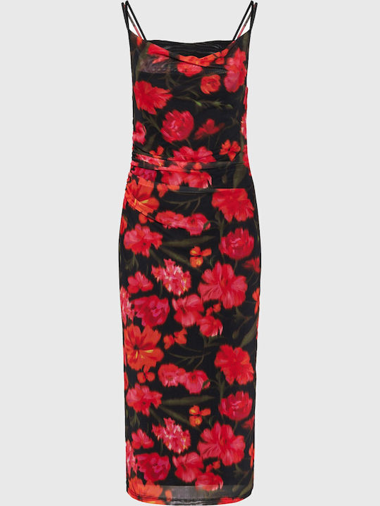 Summer Midi Evening Dress Black