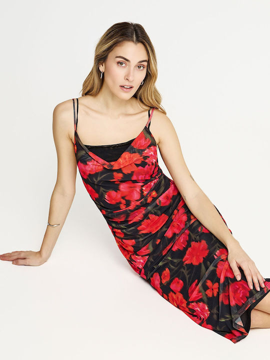 Summer Midi Evening Dress Black
