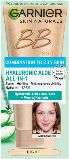 Garnier SkinActive BB Light 24h Cream Face Day with SPF10 with Aloe Vera 50ml