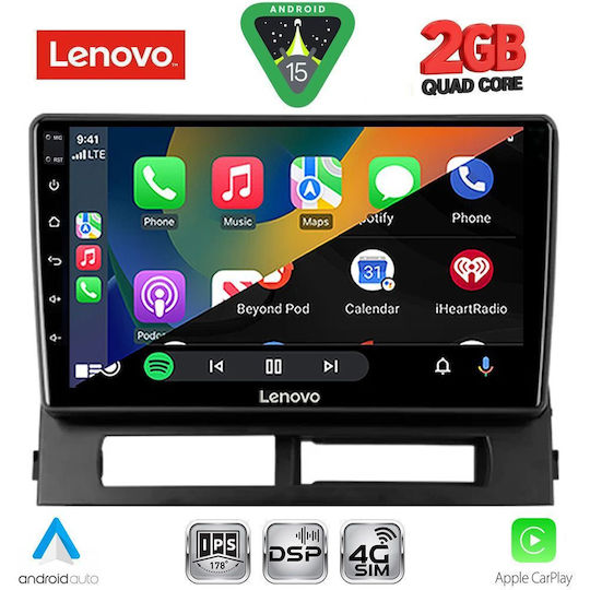 Lenovo Sistem Audio Auto pentru Toyota Prius 2003-2009 cu Clima (Bluetooth/USB/Wi-Fi/GPS/Apple CarPlay/Android Auto) cu Ecran Tactil 9"