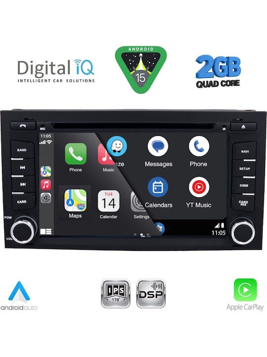 Digital IQ Ηχοσύστημα Αυτοκινήτου για Seat Leon / Ibiza 2015-2017 (Bluetooth/USB/WiFi/GPS/Apple-Carplay/Android-Auto) με Οθόνη Αφής 7"