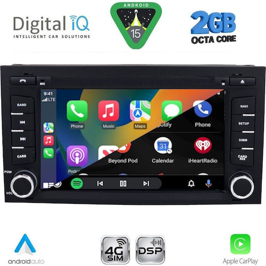 Digital IQ Ηχοσύστημα Αυτοκινήτου για Seat Leon / Ibiza 2015-2017 (Bluetooth/USB/WiFi/GPS/Apple-Carplay/Android-Auto) με Οθόνη Αφής 7"