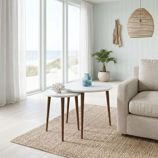 Side Table Nola White Coffee Table