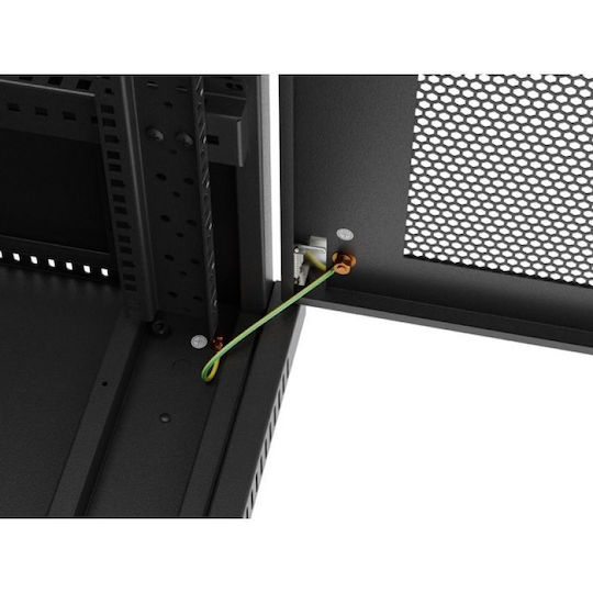 Lanberg Επιδαπέδια Καμπίνα Rack 19U 60x60cm Μαύρο FF01-6637-23BL