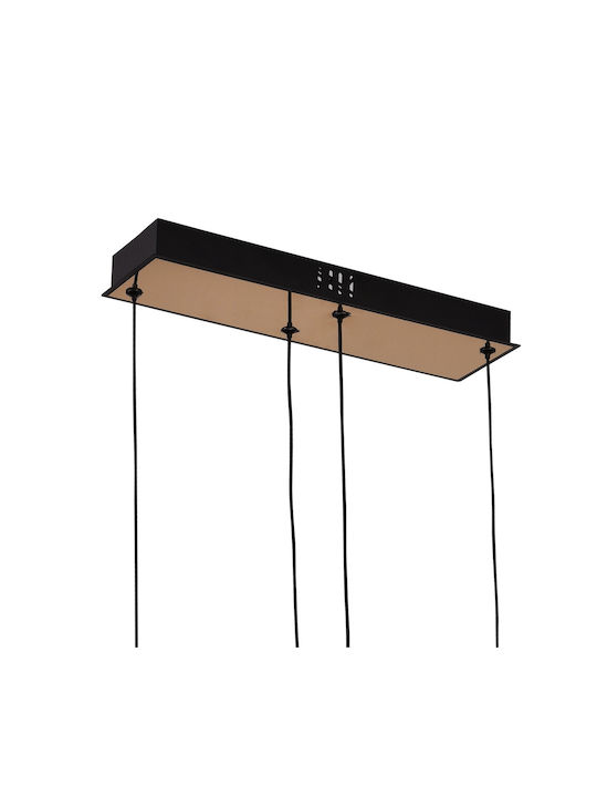 Alista Home Lumini Suspendate Negru LED Cu Lumină Alb Rece Înălțime Reglabilă