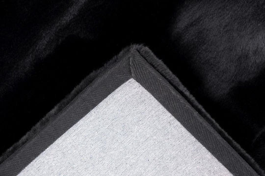 Χαλί Διάδρομος Βαμβακερό Black 80x150cm