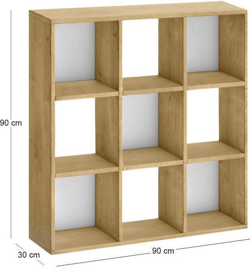Bibliotecă Cube Stejar Sapphire 90x30x90cm