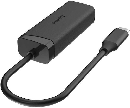 Hama Захранващ Адаптер USB-C 2.5 Гигабитов Ethernet Черен