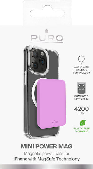 Puro Mini Power MagSafe 4200mAh 15W Rosa