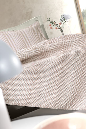 Guy Laroche Vera Set Coverlet Semi-Double Polyester Natural 180x240cm 2pcs