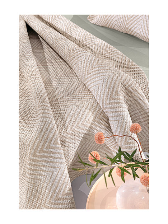 Guy Laroche Vera Tagesdecken Halbdoppel aus Polyester Natur 180x240cm 2Stücke