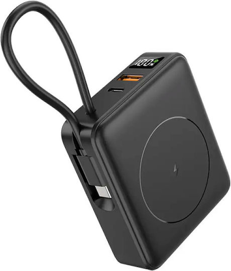 Tracer Scout Power Bank 10000mAh 22.5W με Θύρα USB-A και Θύρα USB-C Power Delivery Μαύρο