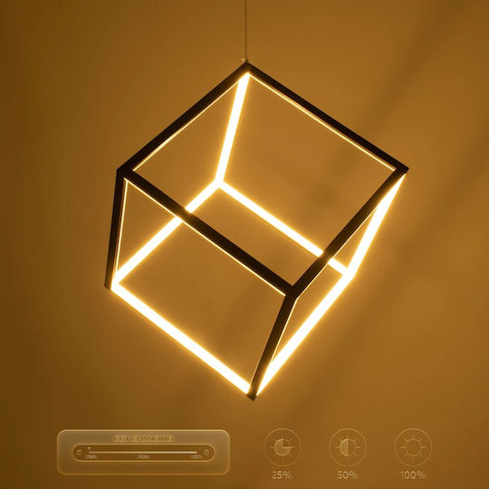 kelvo Kiboo Deckenleuchte Weiß LED mit Verstellbarem Weißlicht 40x40x40cm