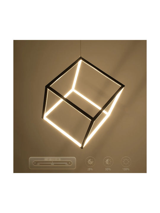 kelvo Kiboo White LED Ceiling Light with Warm to Cool White Light 40x40x40cm