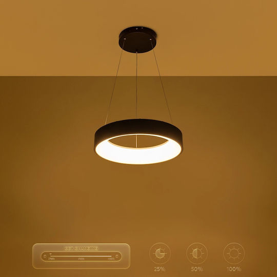 kelvo Salem Ceiling Light White LED With Warm To Cool White Light 45x45cm