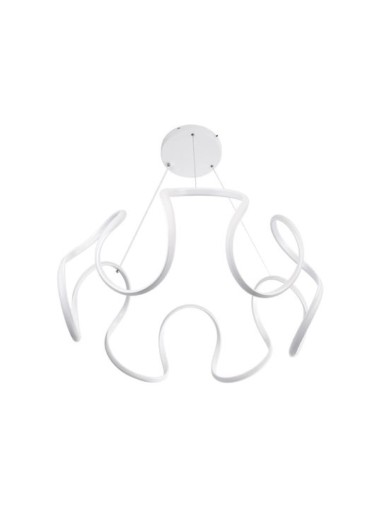 kelvo Tarantula White LED Ceiling Light with Warm to Cool White Light 78x78x31.5cm