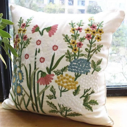 FRIPIA Zierkissen Dekorativer Kissenbezug Rosa 45x45cm
