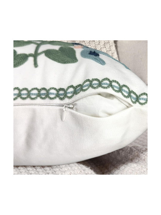 FRIPIA Διακοσμητική Μαξιλαροθήκη Boho Floral Spring 45x45εκ.
