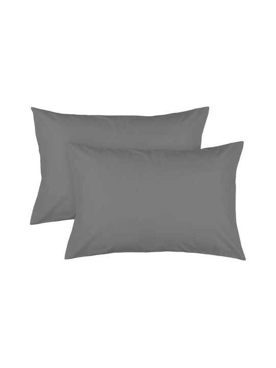 Aglika Set Pillowcases Dark Gray 50x70cm