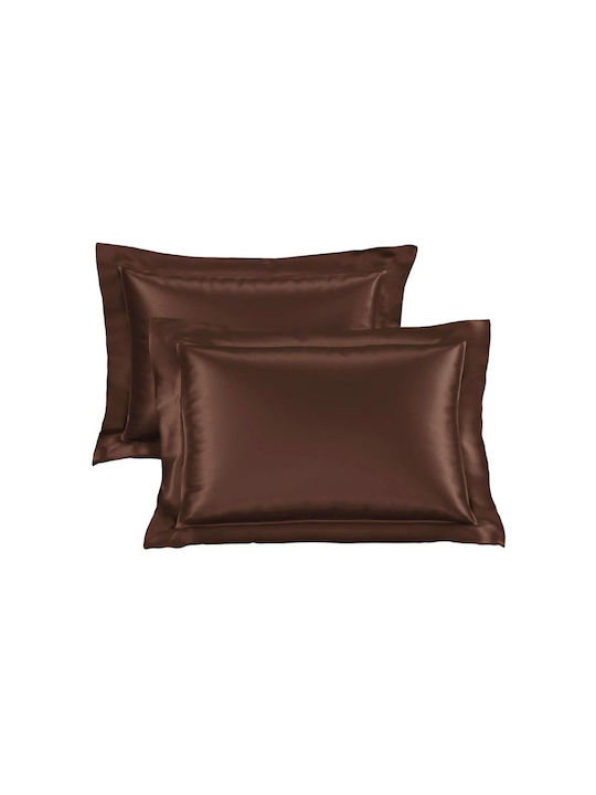 Kotonia Home Подредба Калъфки За Възглавници Dark Chocolate 50x70см
