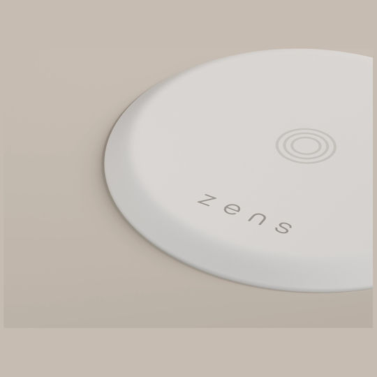 Zens Încărcător Wireless (Qi Pad) 15W Alb (Plug and Play)