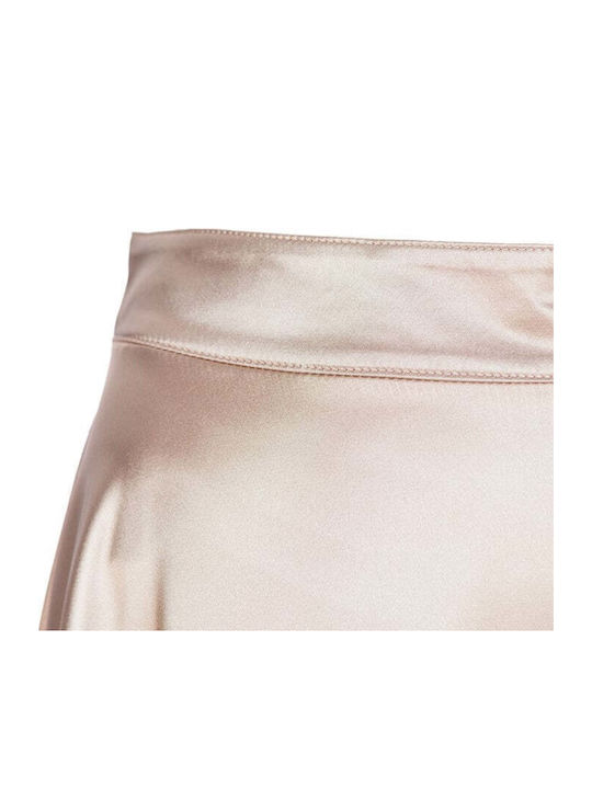 High Waist Maxi Cloche Brown Skirt