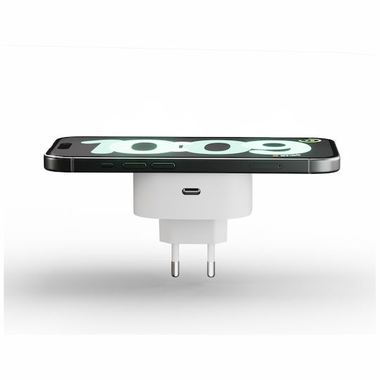 Zens Încărcător Magsafe cu Port USB-C 15W Alb