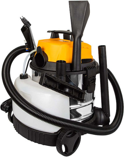 Blow Wet-Dry Vacuum Cleaner with Plastic Container 25lt Silver