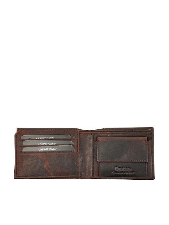 Leather Men's Wallet with RFID Brown