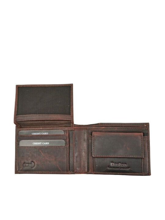 Leather Men's Wallet with RFID Brown