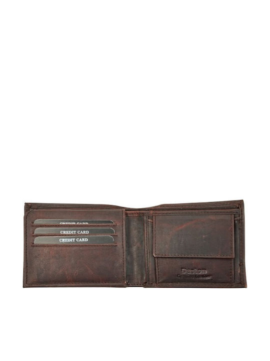 Leather Men's Wallet with RFID Brown