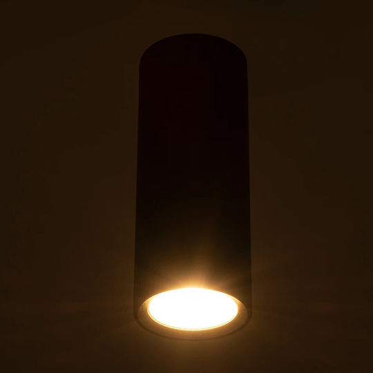 kelvo Duct Single Spot with GU10 Lamp Adapter in Black Colour
