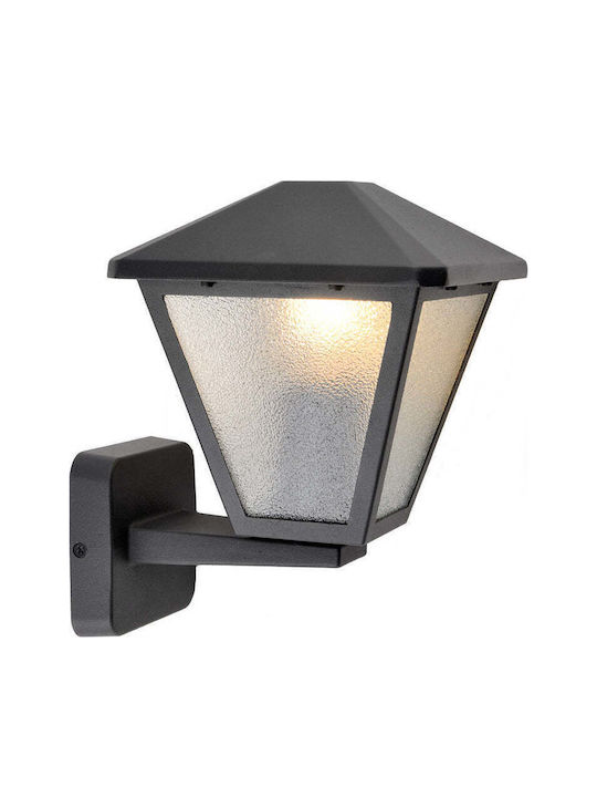 Garden Lantern Lower Holder 60w E27 Ip44 Black Belight