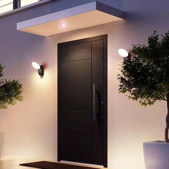 10w Iluminat Exterior Montat Pe Perete Led Încorporat Ax165 Lumină Alb Cald 3000k Negru
