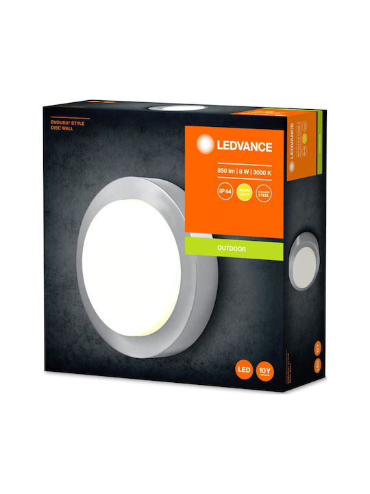 Led Outdoor Wall Light Disc 8w 3000k