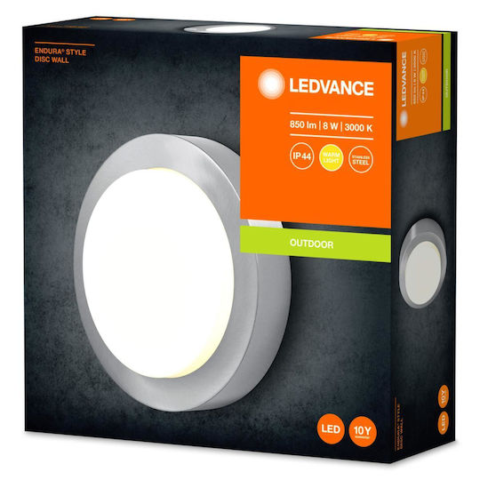 Ledvance Wall Επιτοίχιο Εξωτερικό Φωτιστικό LED 8W