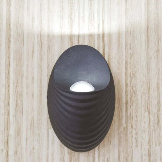 Wandmontierte Außenbeleuchtung Shell 5w 3000k Schwarz