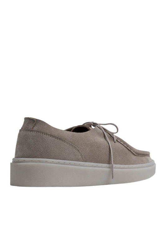 Suede Men's Casual Shoes Beige