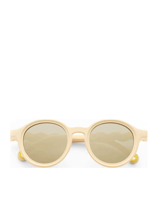 Olivio & Co Classic Oval Kids Sunglasses Beige