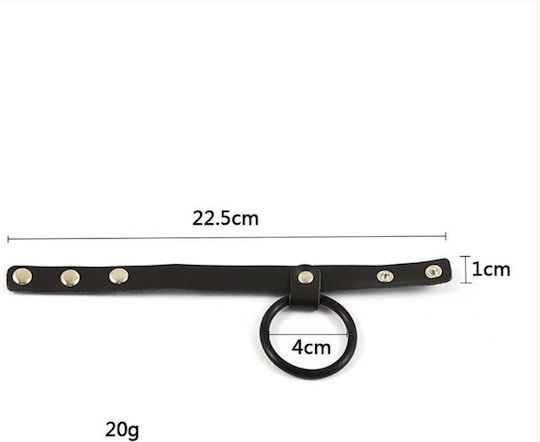 Aph Δαχτυλίδι Πέους Μαύρο Λουρί Penis Ring Strap Black Jjh-001