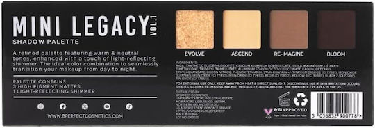 BPerfect Cosmetics Mini Palette with Matte Eye Shadows in Pressed Powder Form