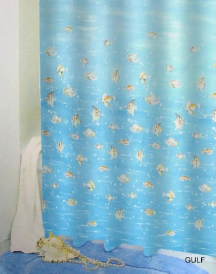 Bisk Duschvorhang Blau