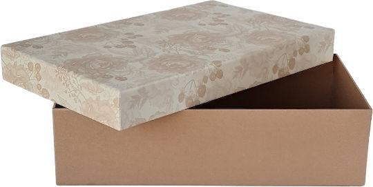 DS Boxes Κουτί για Δώρο Μπεζ 33.5x9.5x20εκ.