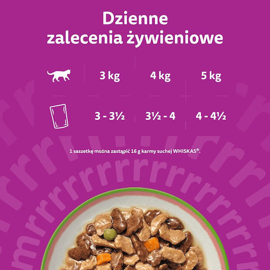 Whiskas Tasty Mix Υγρή Τροφή για Γάτες 40x85gr