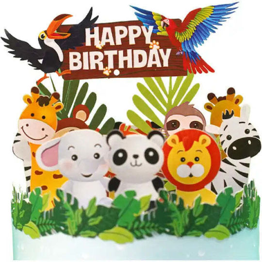 Pop-up Animal Cake Card "animal Cake" Kiriori 10740